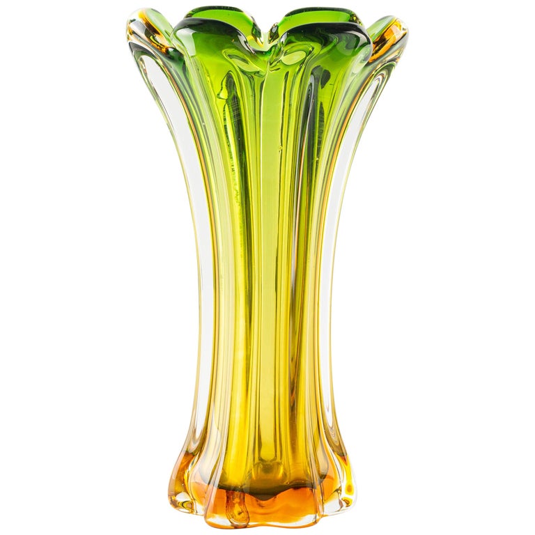 Vintage Glass Vase, Northern Europe, 1970 at 1stDibs | vintage glass vases,  antique glass vases, glass vintage vase