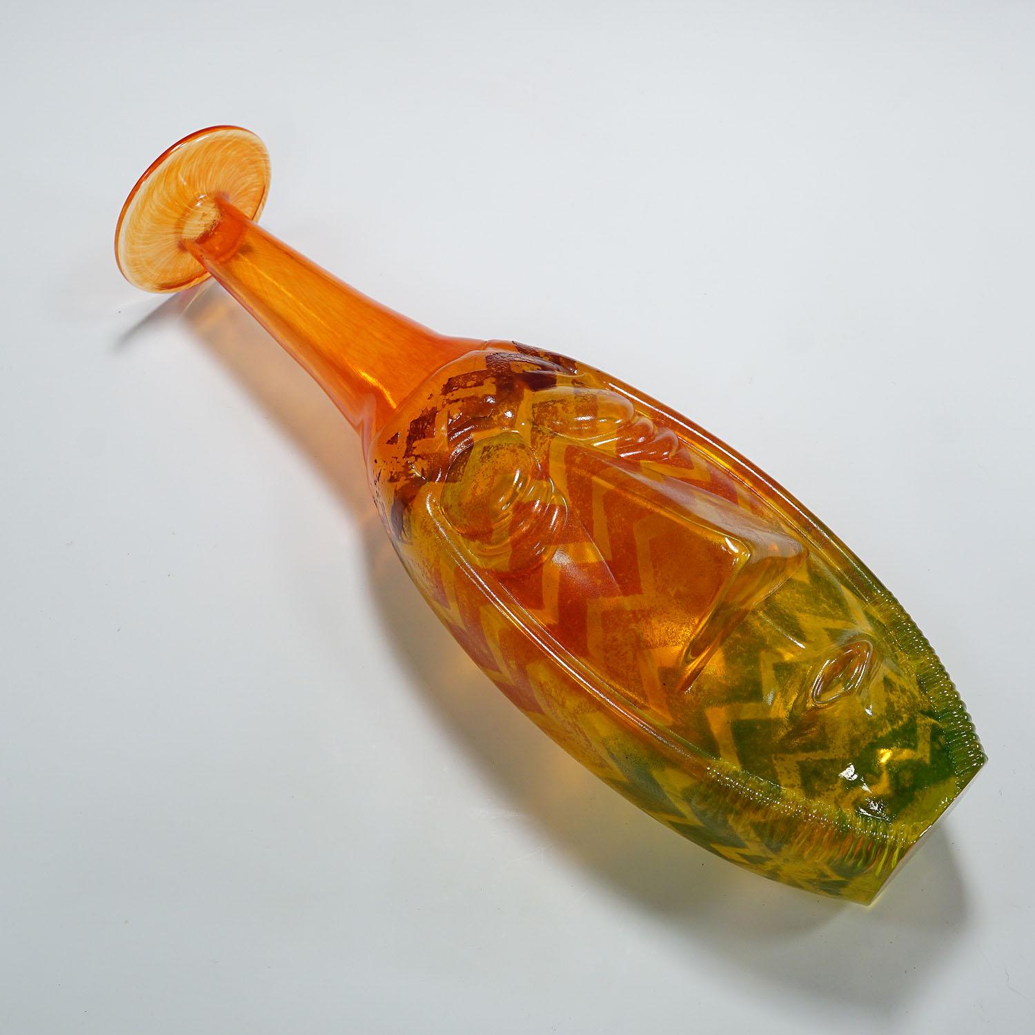 Vintage-Glasvase Rio, entworfen von Kijell Engman für Kosta Boda (Glaskunst) im Angebot