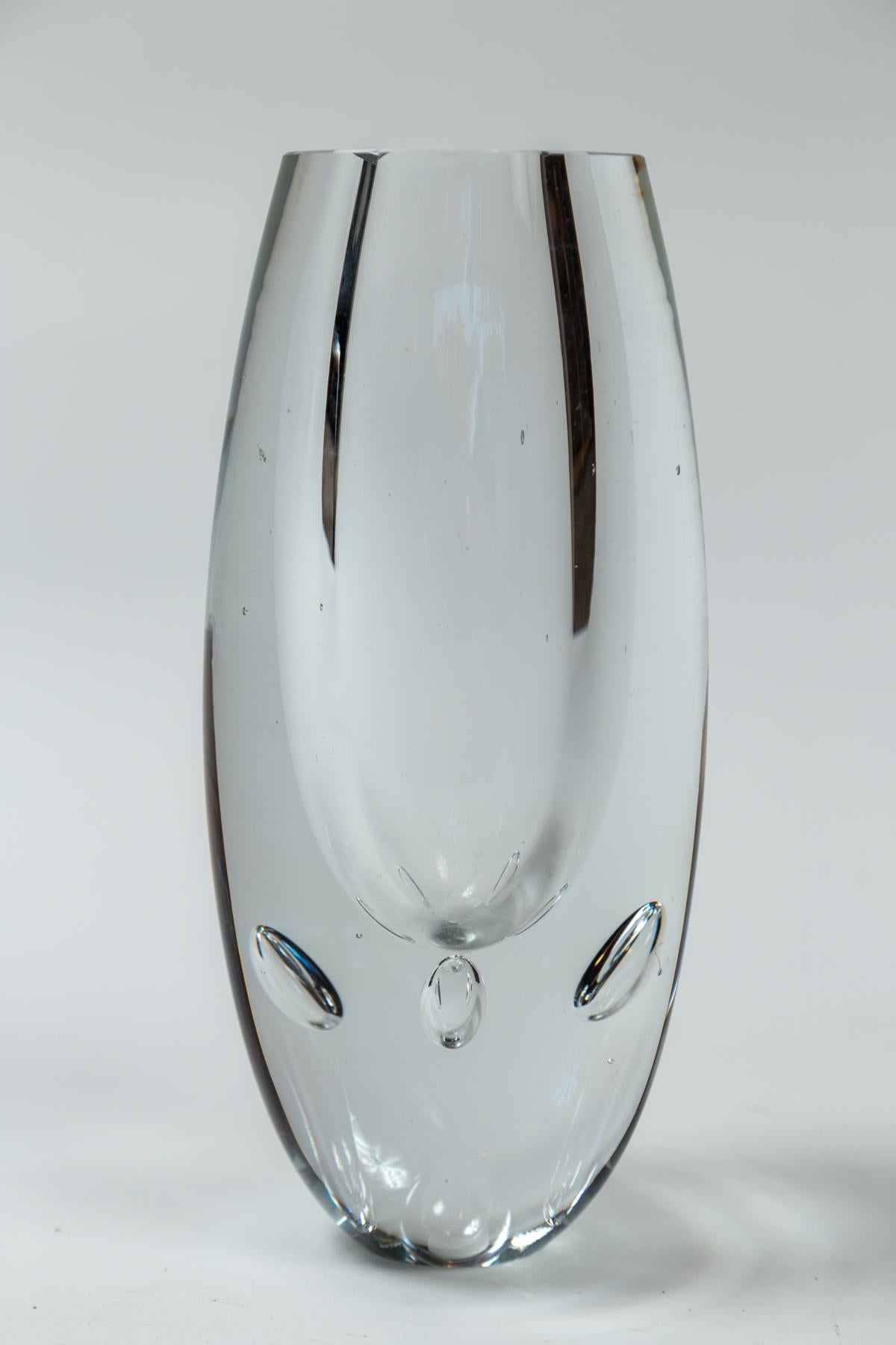 Finnish Vintage Glass Vase, Timo Sarpenevo, Finland For Sale