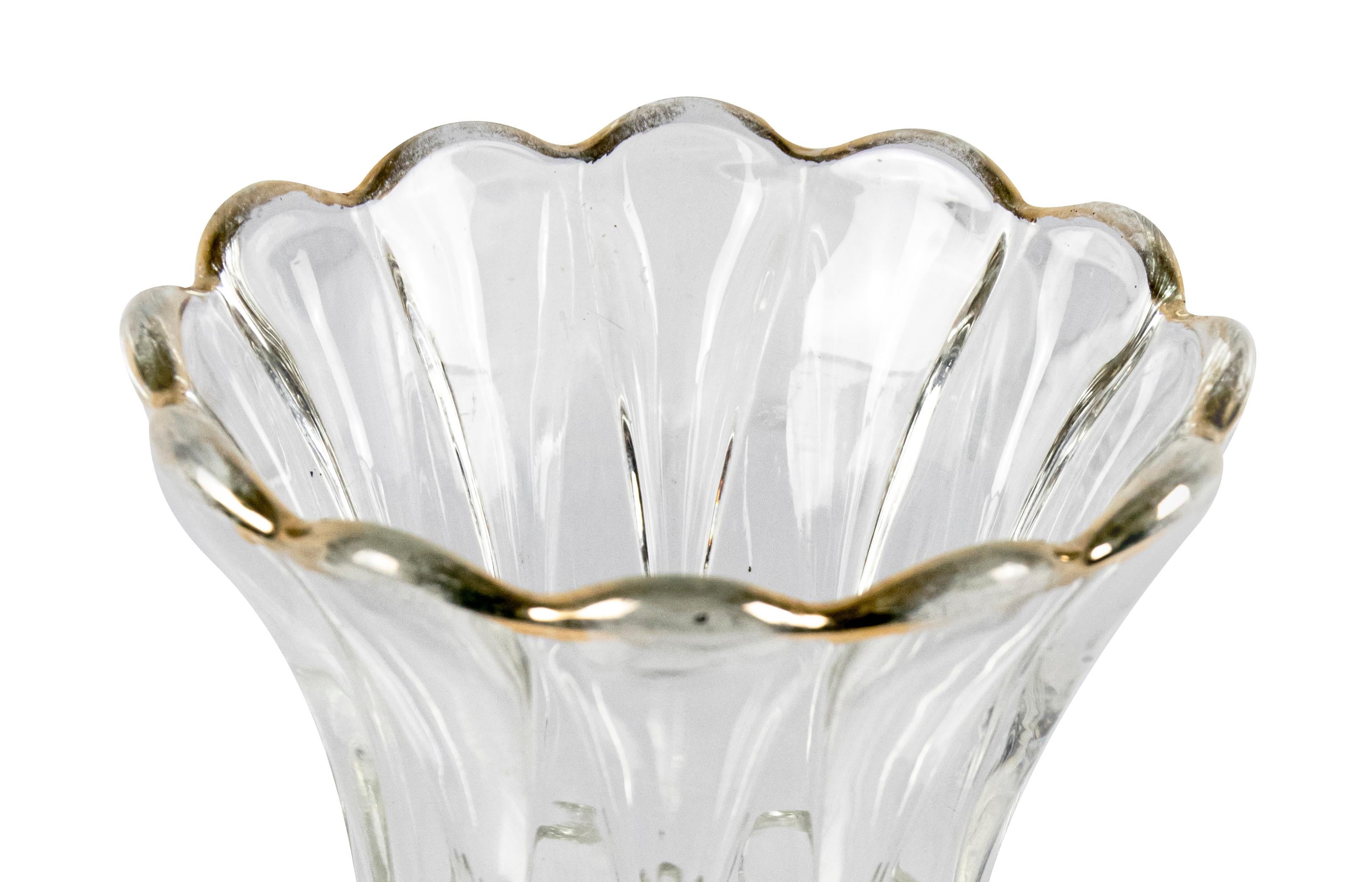 Vintage Glass Vase, Mid-20th Century In Good Condition In Roma, IT