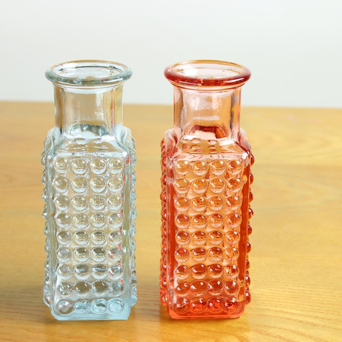 Late 20th Century Vintage Glass Vases By Vaclav Hanuš, Czechoslovakia 1978, Set Of 2 For Sale