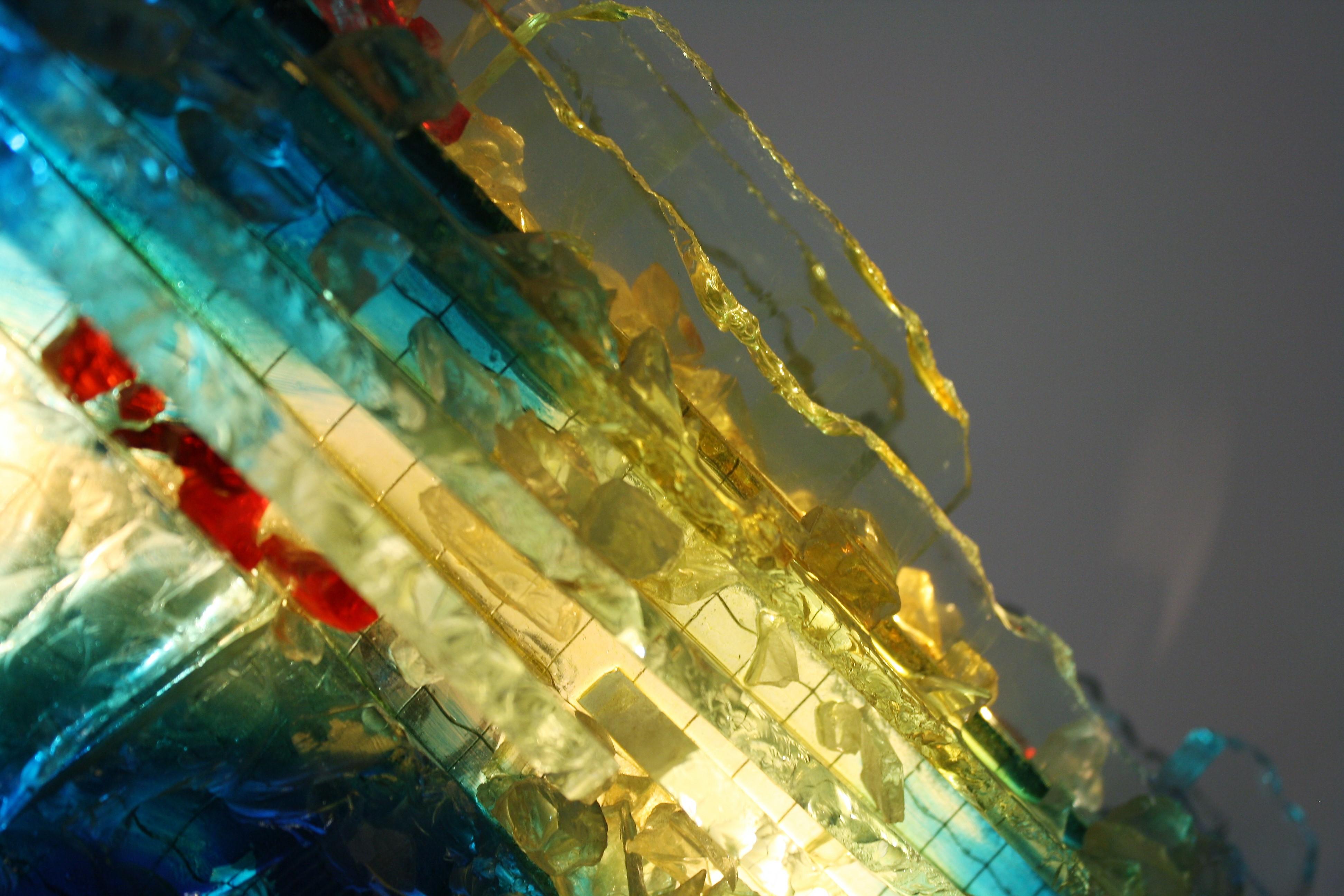 Vintage Glass Wall Lamp by W. van Oyen for RAAK, 1960s In Excellent Condition In Leuven, Vlaams Gewest