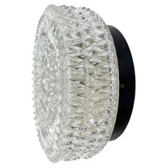 Vintage Glass Wall or Ceiling Light from Napako, 1970s