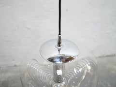 Vintage-Hängelampe Wave aus Glas von Koch und Lowy für Peill und Putzler