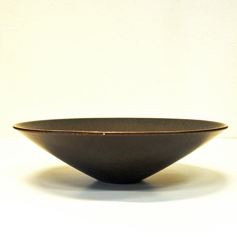 Swedish Vintage Glazed Ceramic Bowl by Carl Harry Stålhane, Sweden, 1950s