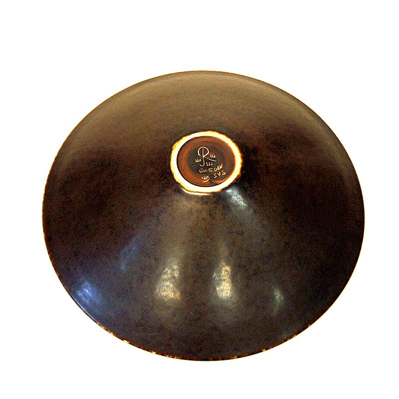 Mid-20th Century Vintage Glazed Ceramic Bowl by Carl Harry Stålhane, Sweden, 1950s