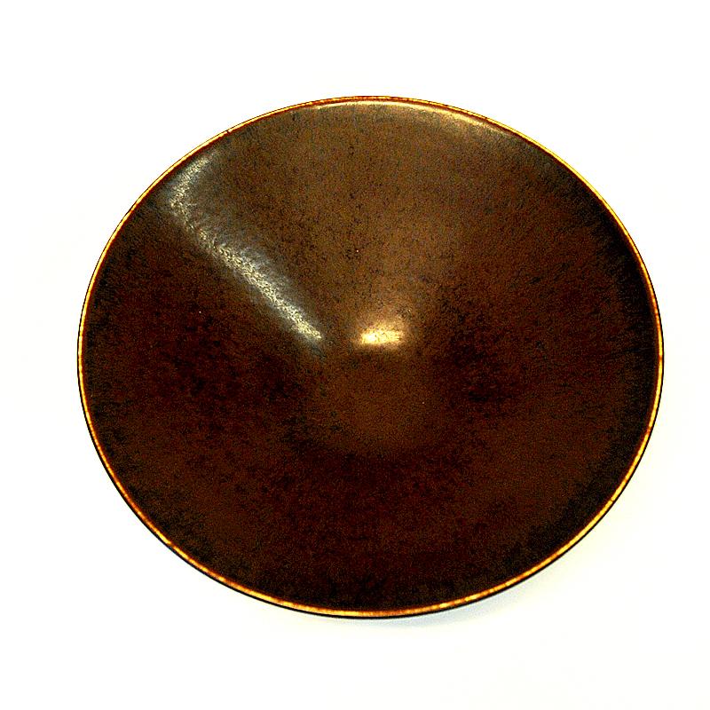 Vintage Glazed Ceramic Bowl by Carl Harry Stålhane, Sweden, 1950s 1