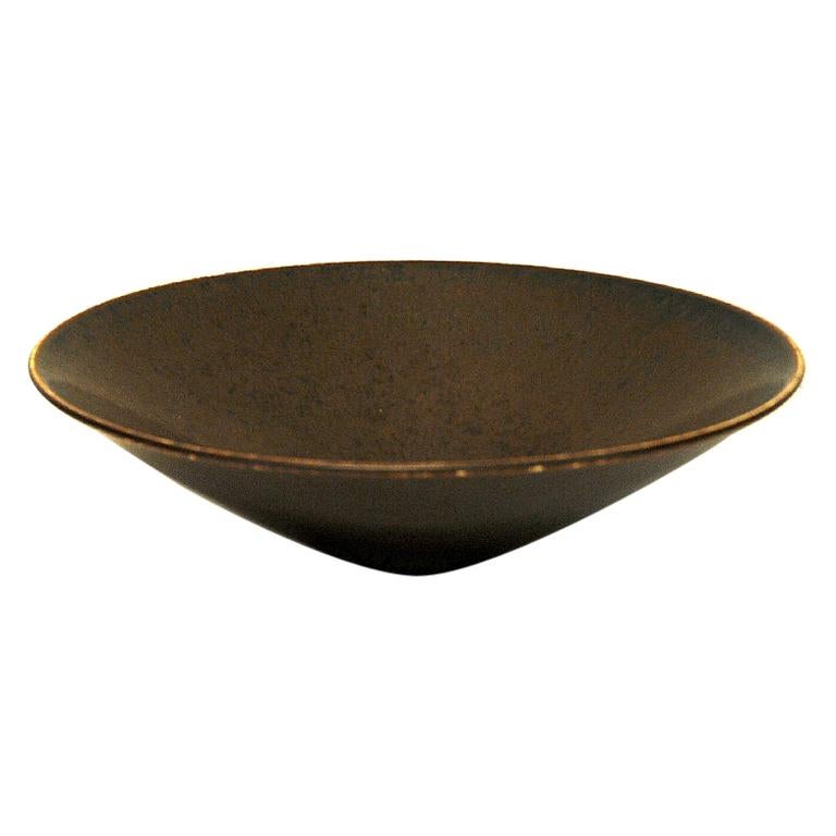 Vintage Glazed Ceramic Bowl by Carl Harry Stålhane, Sweden, 1950s