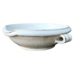 Vintage Glazed Ceramic Large Bowl