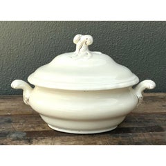 Vintage Glazed Ceramic Lidded Casserole