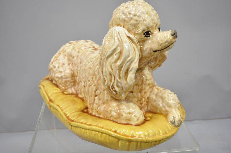 poodle nayothecorgi ceramic dog statue
