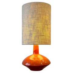 Vintage Tischlampe aus glasierter Keramik von Mattli, Schweiz ca. 1950s