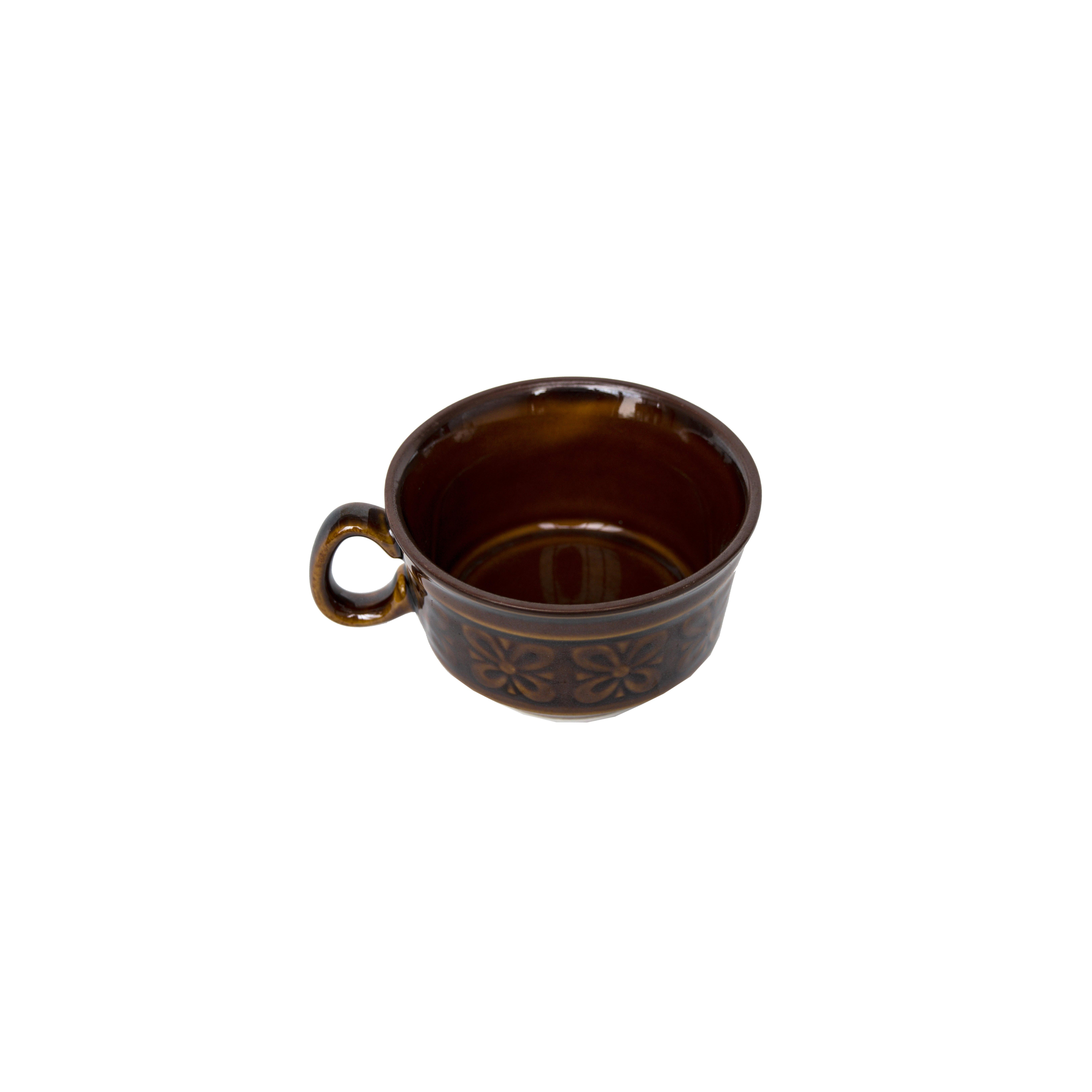 Vintage Glazed Ceramic Tea/Coffee Set of Seven, from Sweden 1970s For Sale 5