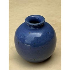 Vintage Glazed Ceramic Vase