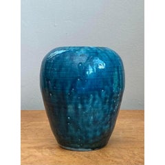 Vase vintage en céramique émaillée