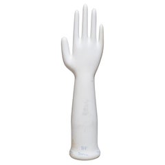 Vintage Glazed Porcelain Factory Rubber Glove Molds, C.1990  (FREE SHIPPING)