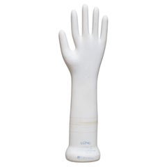 Vintage Glazed Porcelain Factory Rubber Glove Molds, c.1991