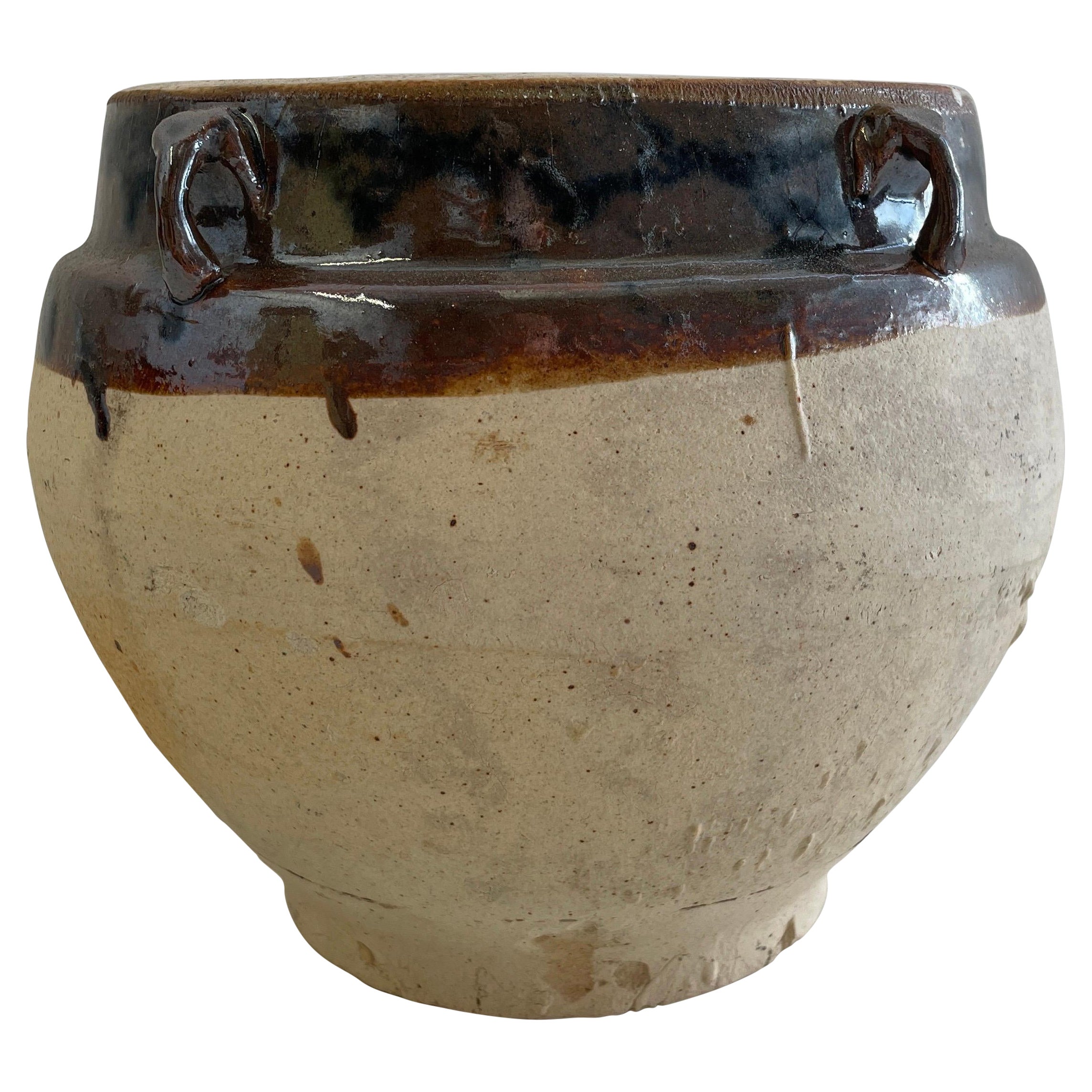 Vintage Glazed Pottery Oil Pottery