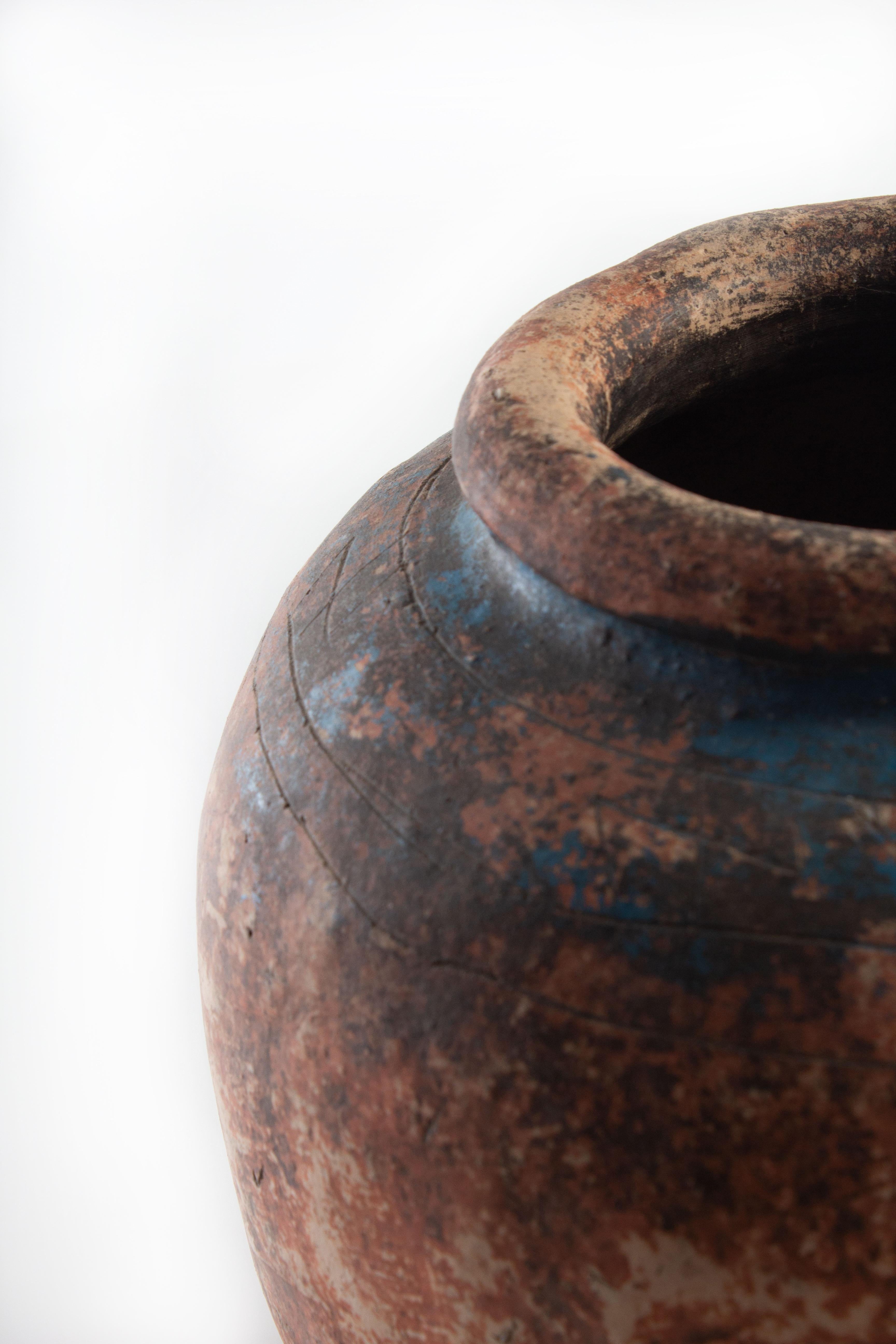 antique terracotta vase