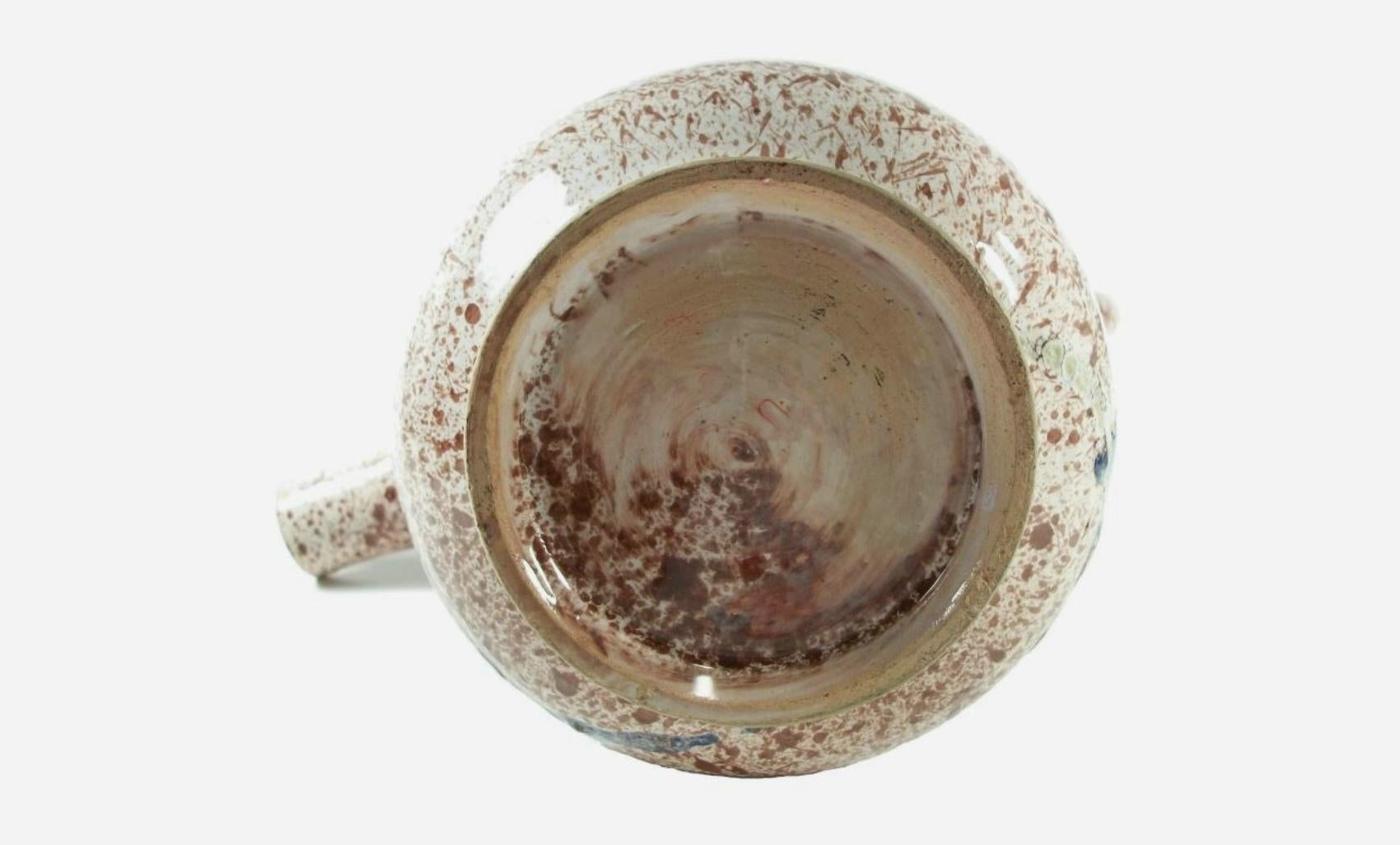 Pichet en forme d'oiseau Vintage Glazed Studio Pottery - Non signé - Fin du 20ème siècle en vente 2