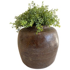 Vintage Glazed Terracotta Clay Pottery
