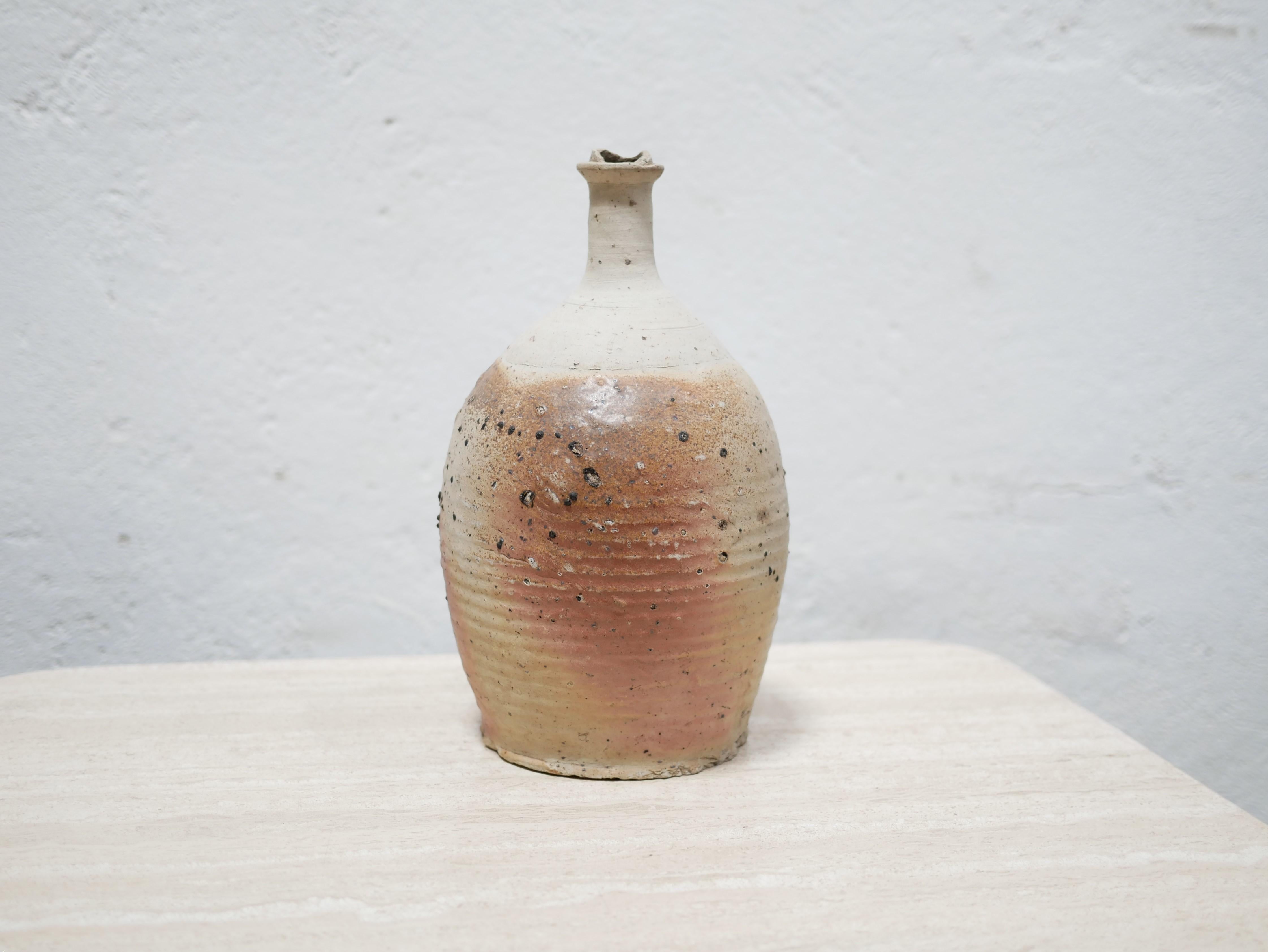 Ceramic Vintage Glazed Terracotta Jar For Sale