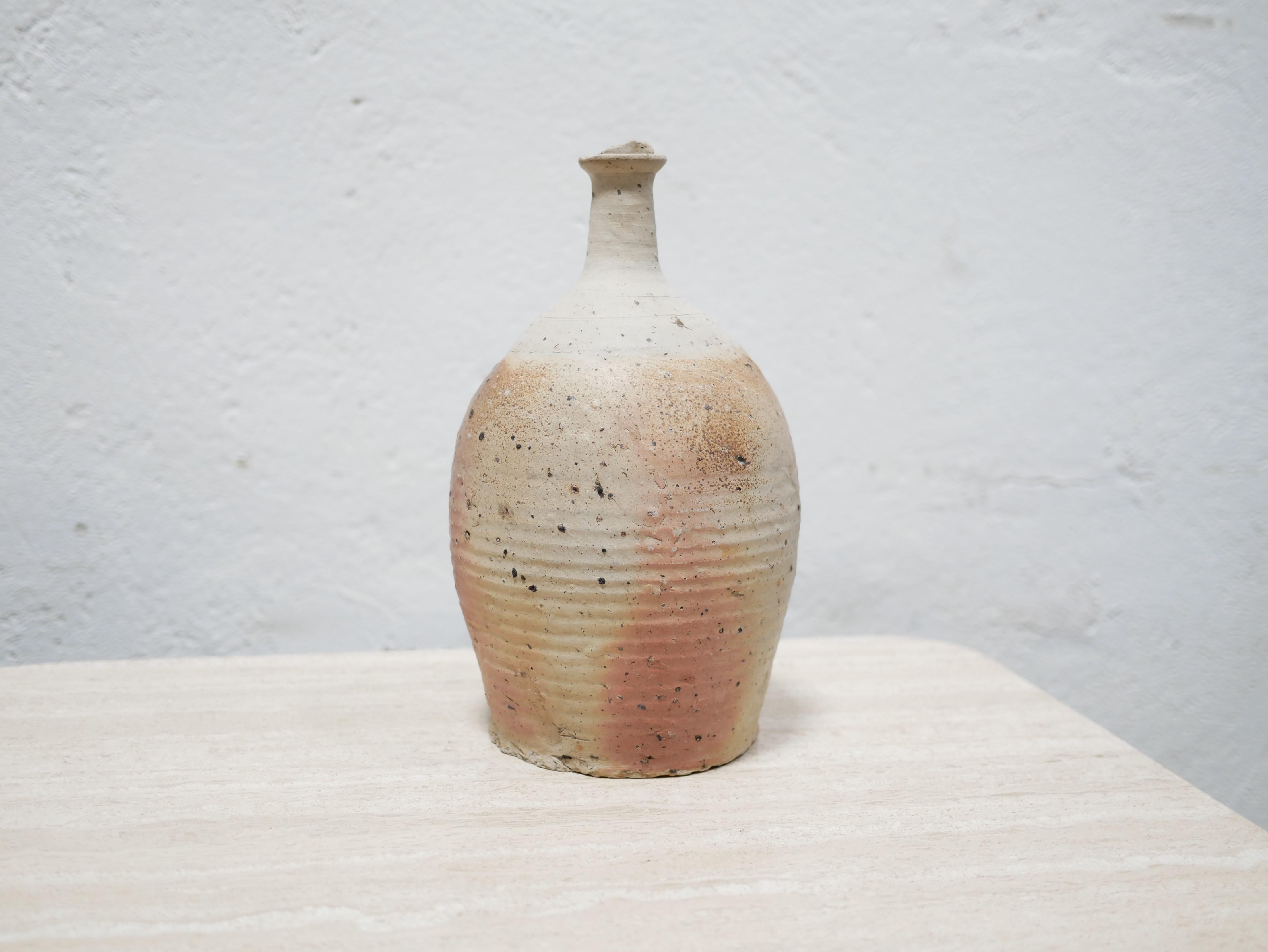 Vintage Glazed Terracotta Jar For Sale 2