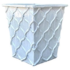 Vintage Glazed Terracotta Planter