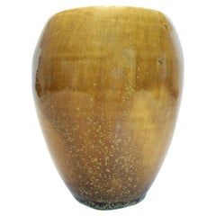 Vintage-Vase aus glasierter/ gedrehter Studio-Keramik, signiert, Kanada, spätes 20. Jahrhundert