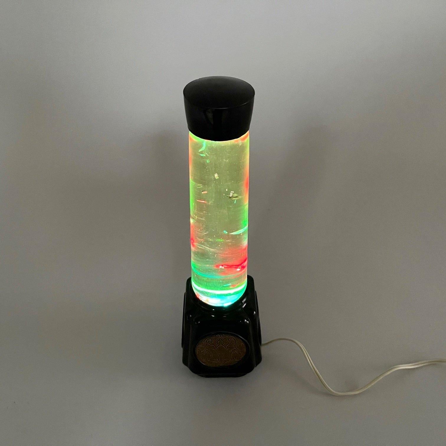 Glass Vintage Glitter Lava Lamp