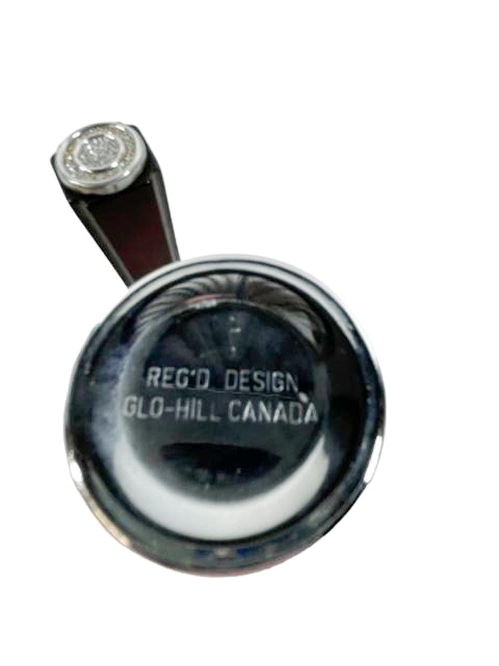 Vintage Glo-Hill Chrom „Traffic Light“ Spirit Measure/Jigger mit Bakelite-Griff, Vintage (Kanadisch) im Angebot