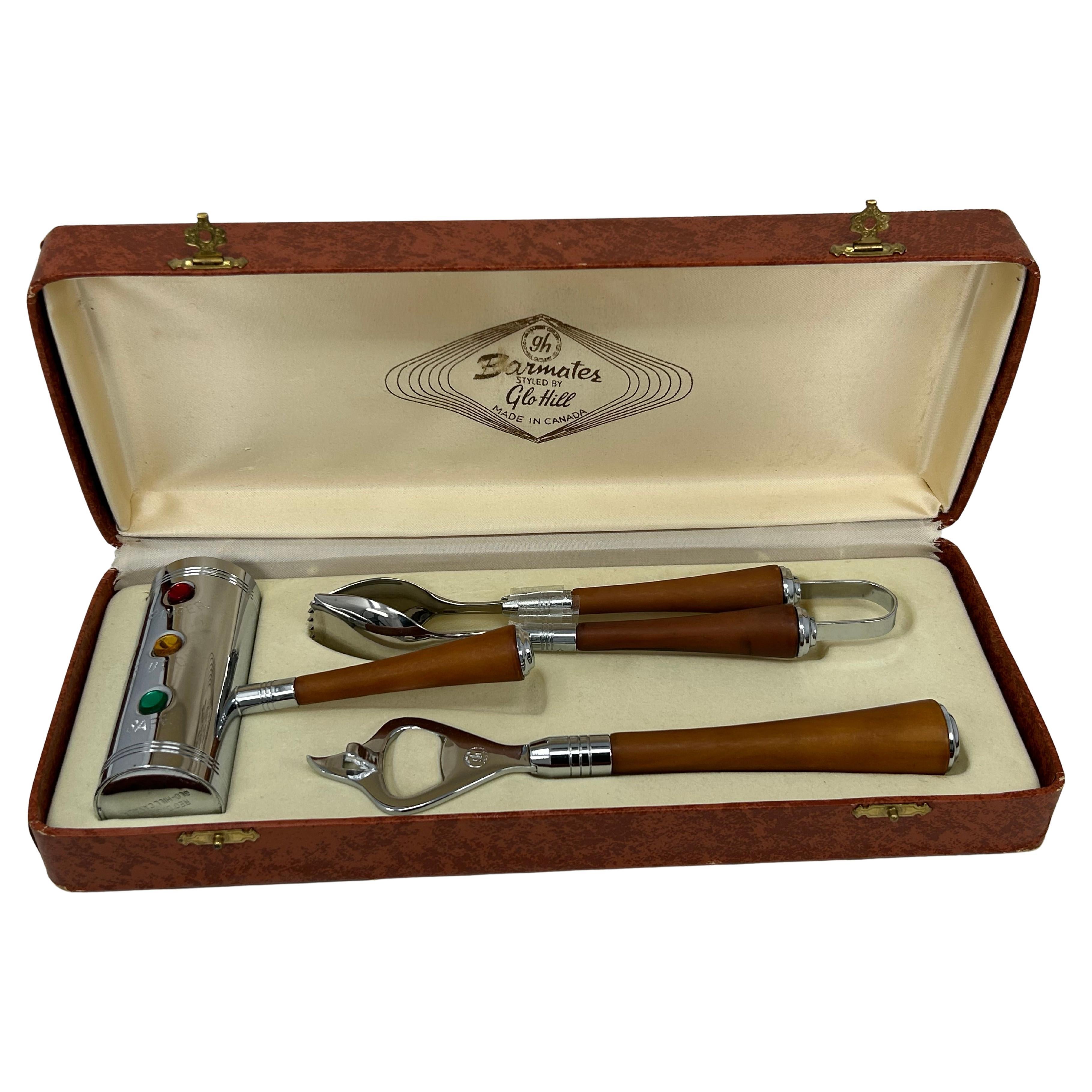 Vintage Glo-Hill Cocktail Set For Sale