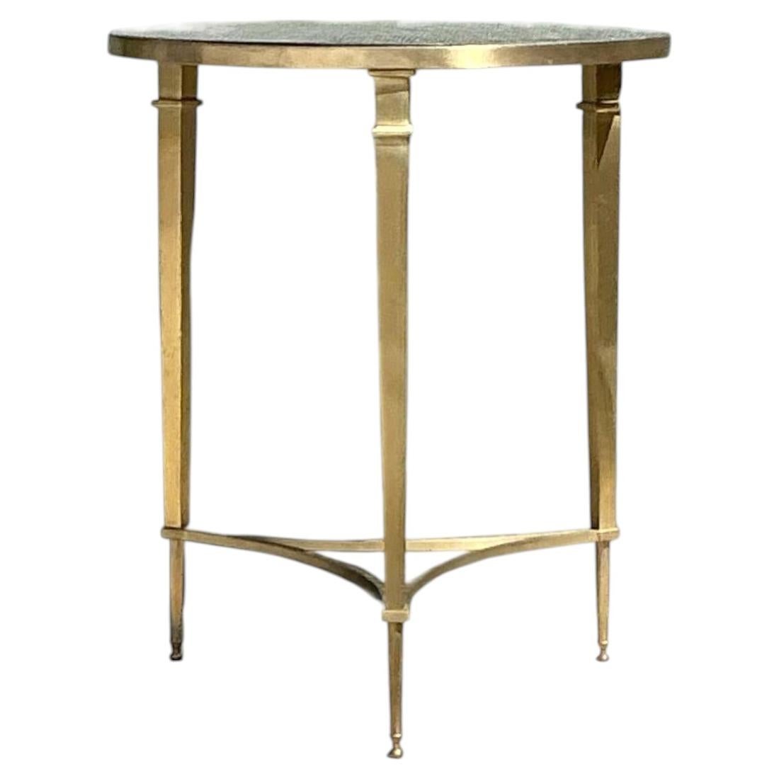 Vintage Global Views Brass Finish French Side Table