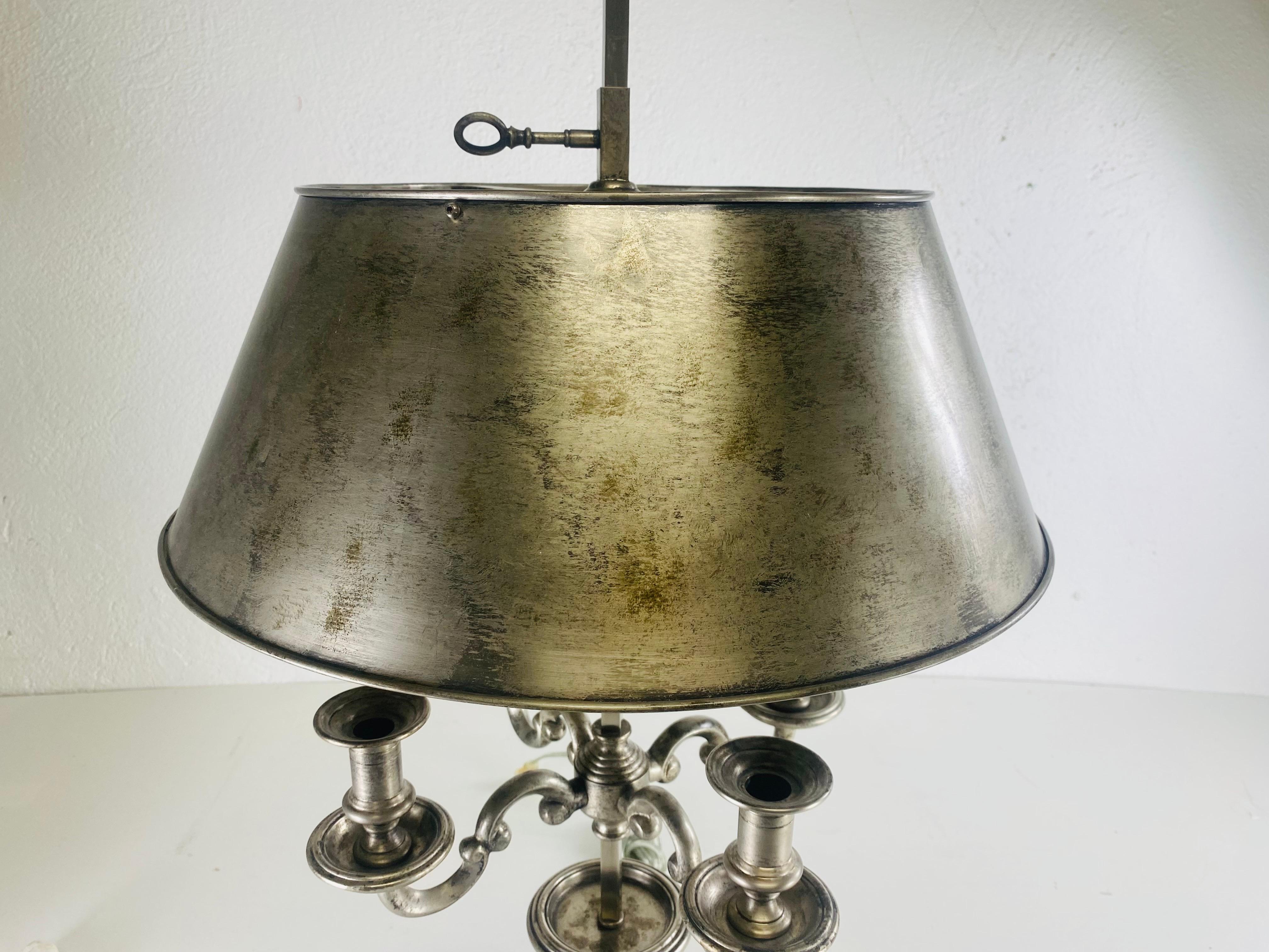 Steel Vintage global views French inspired Bouilotte table lamp For Sale