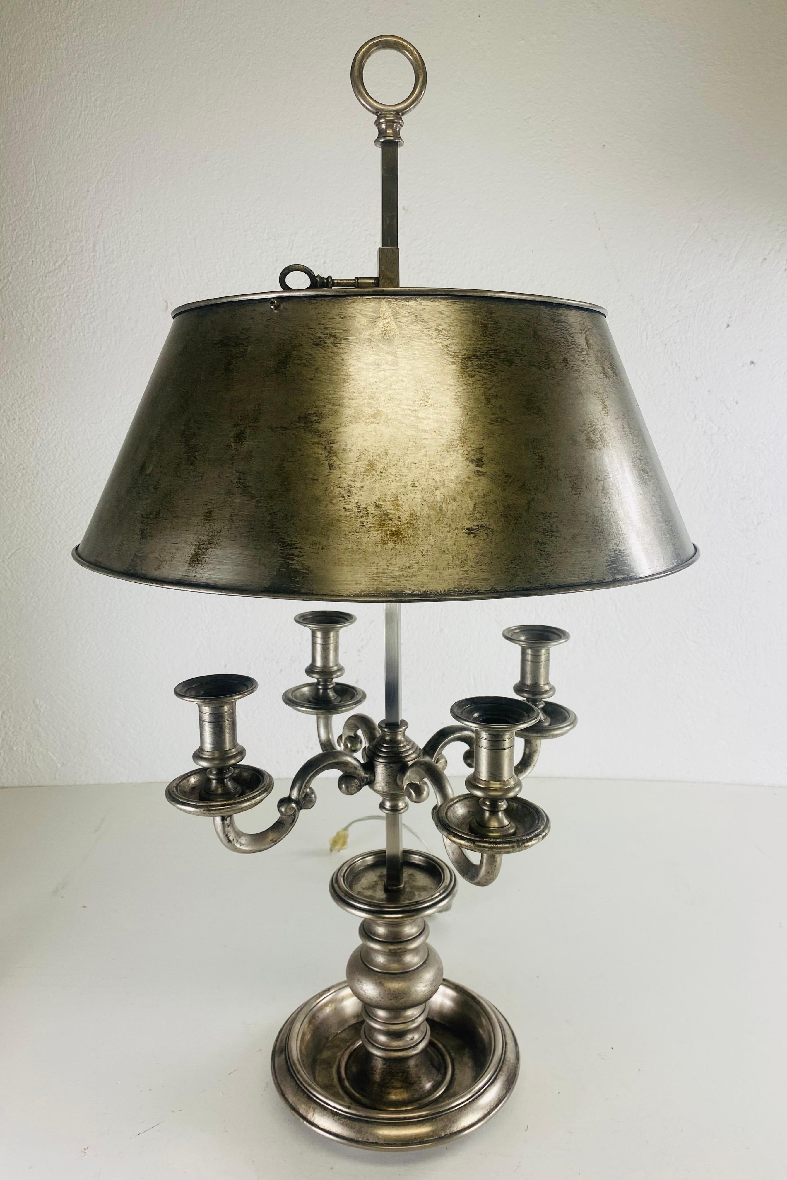 Vintage global views French inspired Bouilotte table lamp For Sale 1