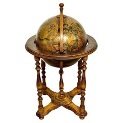 Bar « Vintage Globe » dans le style de Zoffoli, Italie, XXe siècle