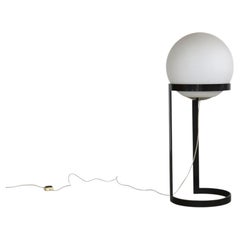 Vintage Globe Floor Lamp, Metal and Glass, Netherlands, 1980s Design