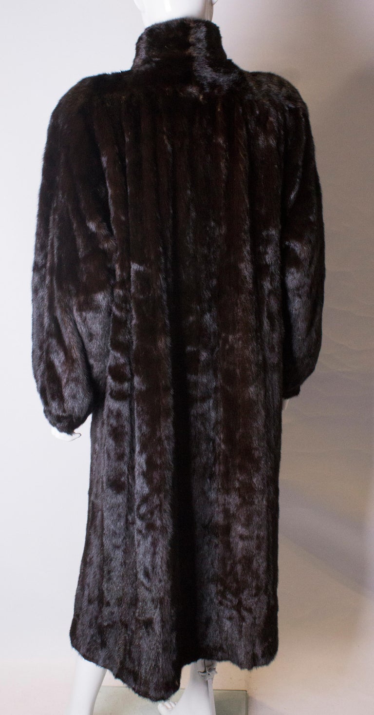 Vintage Glossy Mink Coat For Sale at 1stDibs