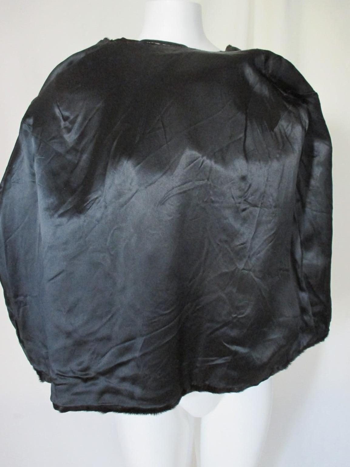 Women's or Men's Vintage Glossy Pony Fur Cape For Sale