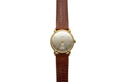 Vintage Glycine Yellow Gold Wrist Watch