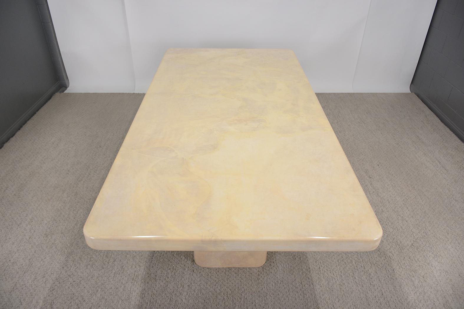 Vintage Goatskin Dining Table by Sally Sirkin Lewis 3