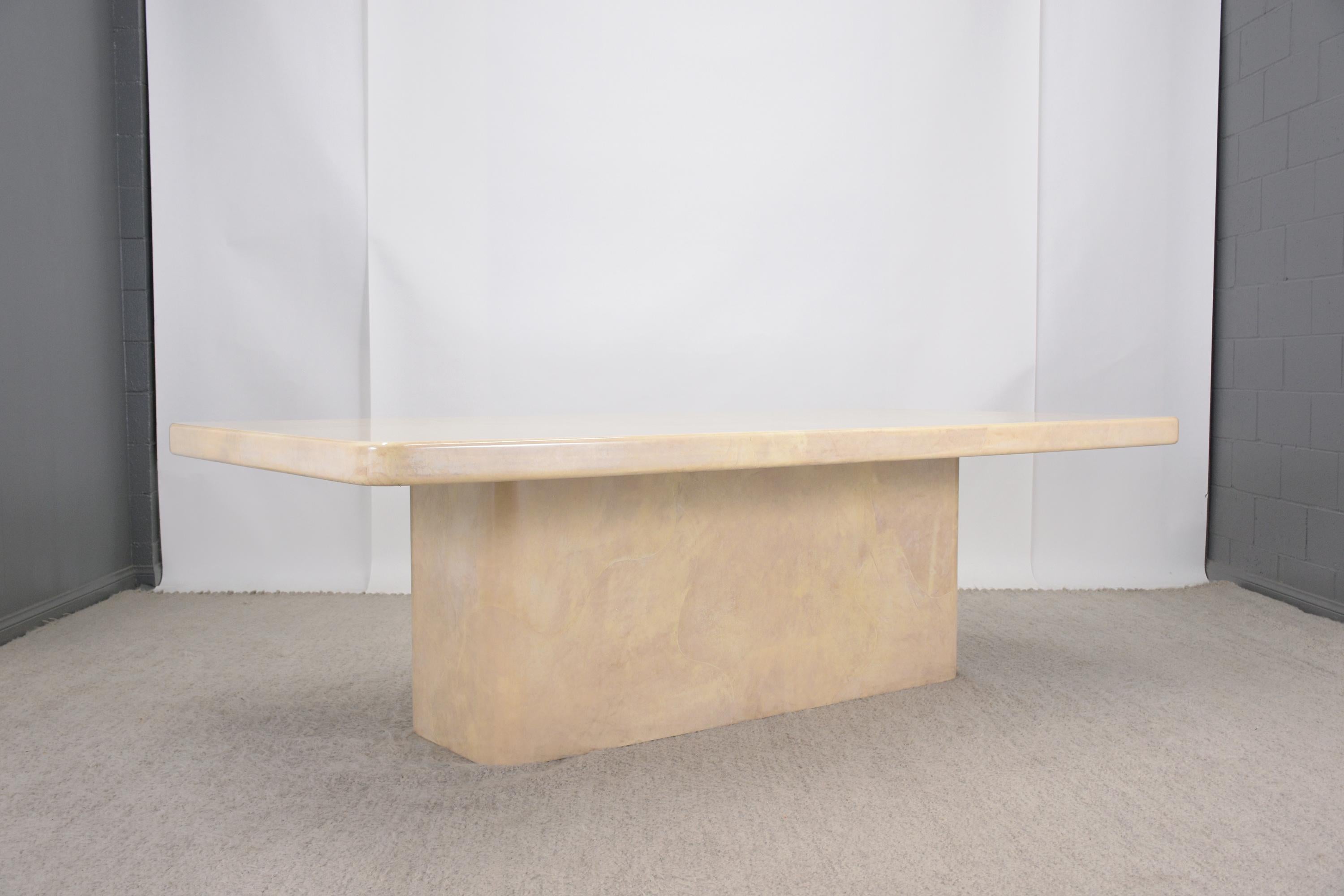 Vintage Goatskin Dining Table by Sally Sirkin Lewis 1