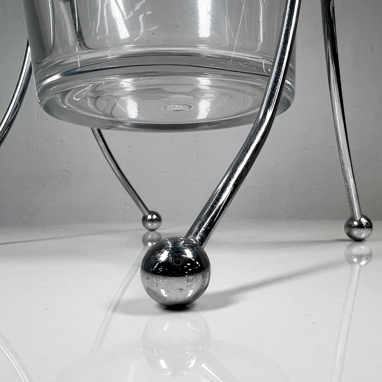 Modern Vintage Godinger Silver Art Champagne Holder Sculptural Ice Bucket