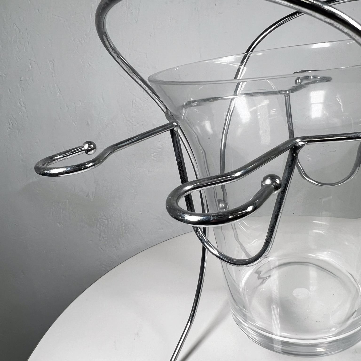 Vintage Godinger Silver Art Champagne Holder Sculptural Ice Bucket In Good Condition In Chula Vista, CA