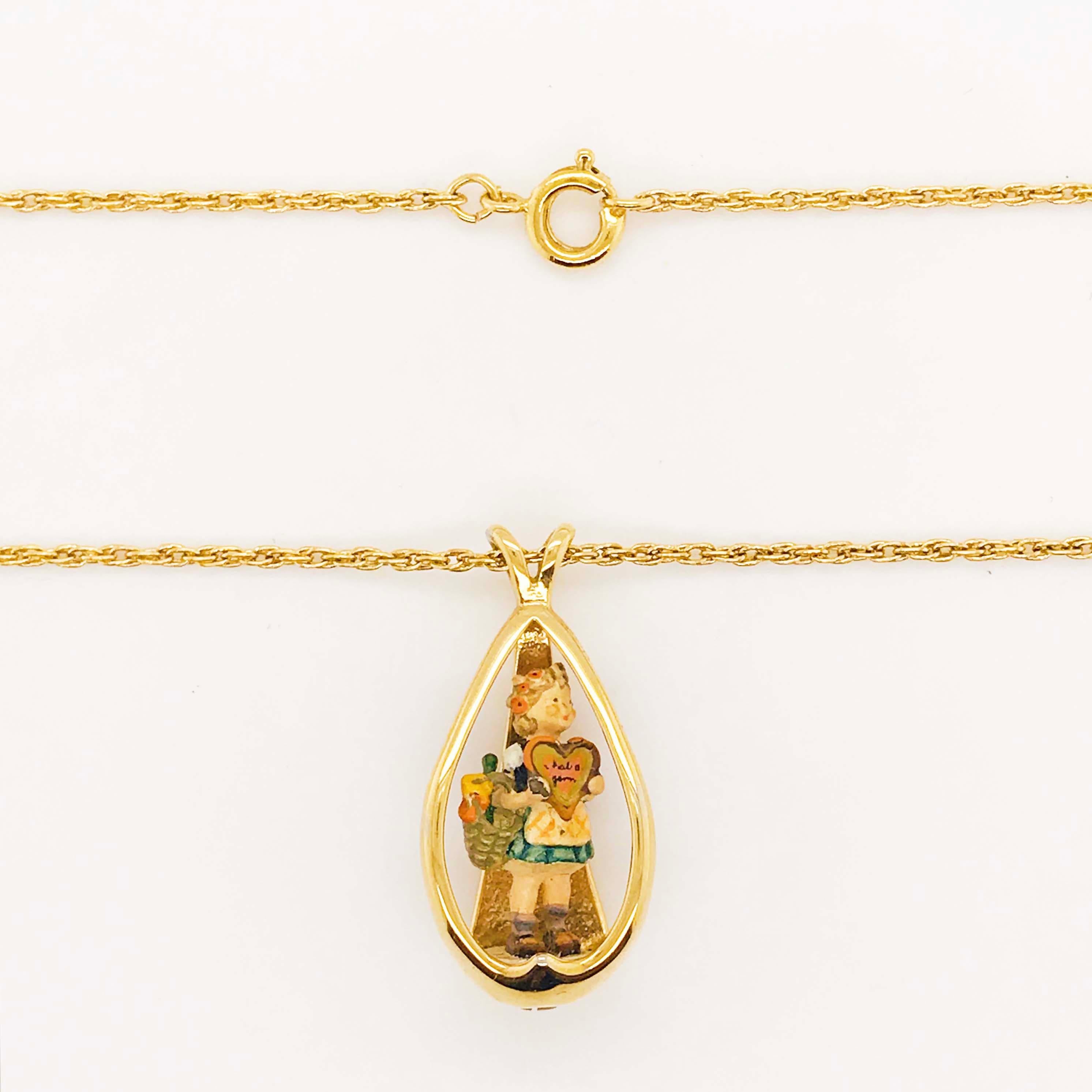 This Goebel Collector's Club pendant is a retired design and very rare! Originally this necklace was offered only to exclusive members of the Goebel Collector's Club! This circa 1977 particular pendant is named 