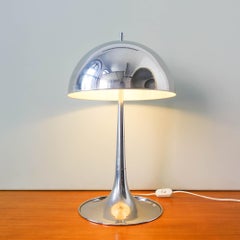 Vintage Goffredo Reggiani Chrome Mushroom Table Lamp, 1960s