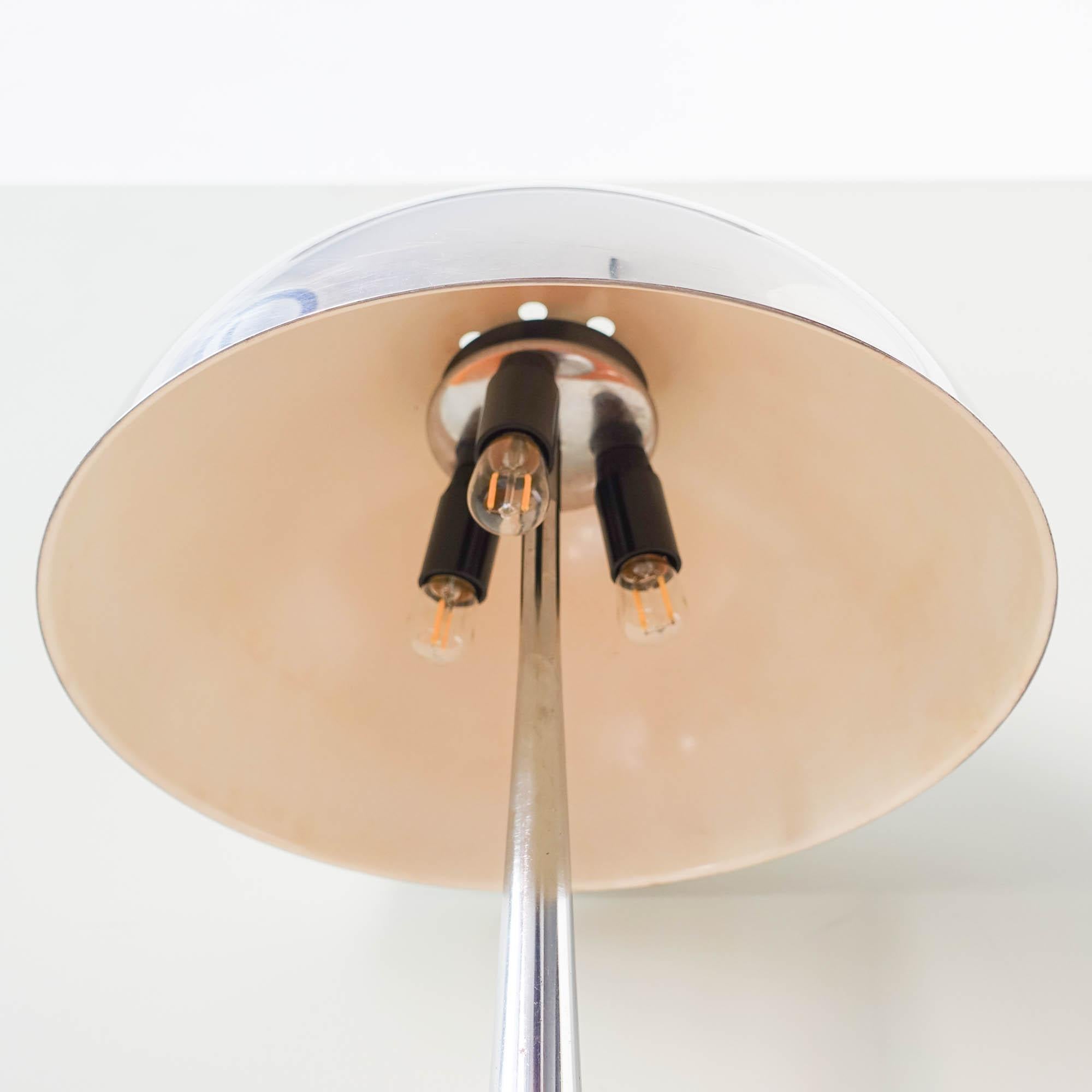 Vintage Goffredo Reggiani Chrome Mushroom Table Lamp, 1960s 1