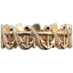 Vintage Gold Anchor Ring
