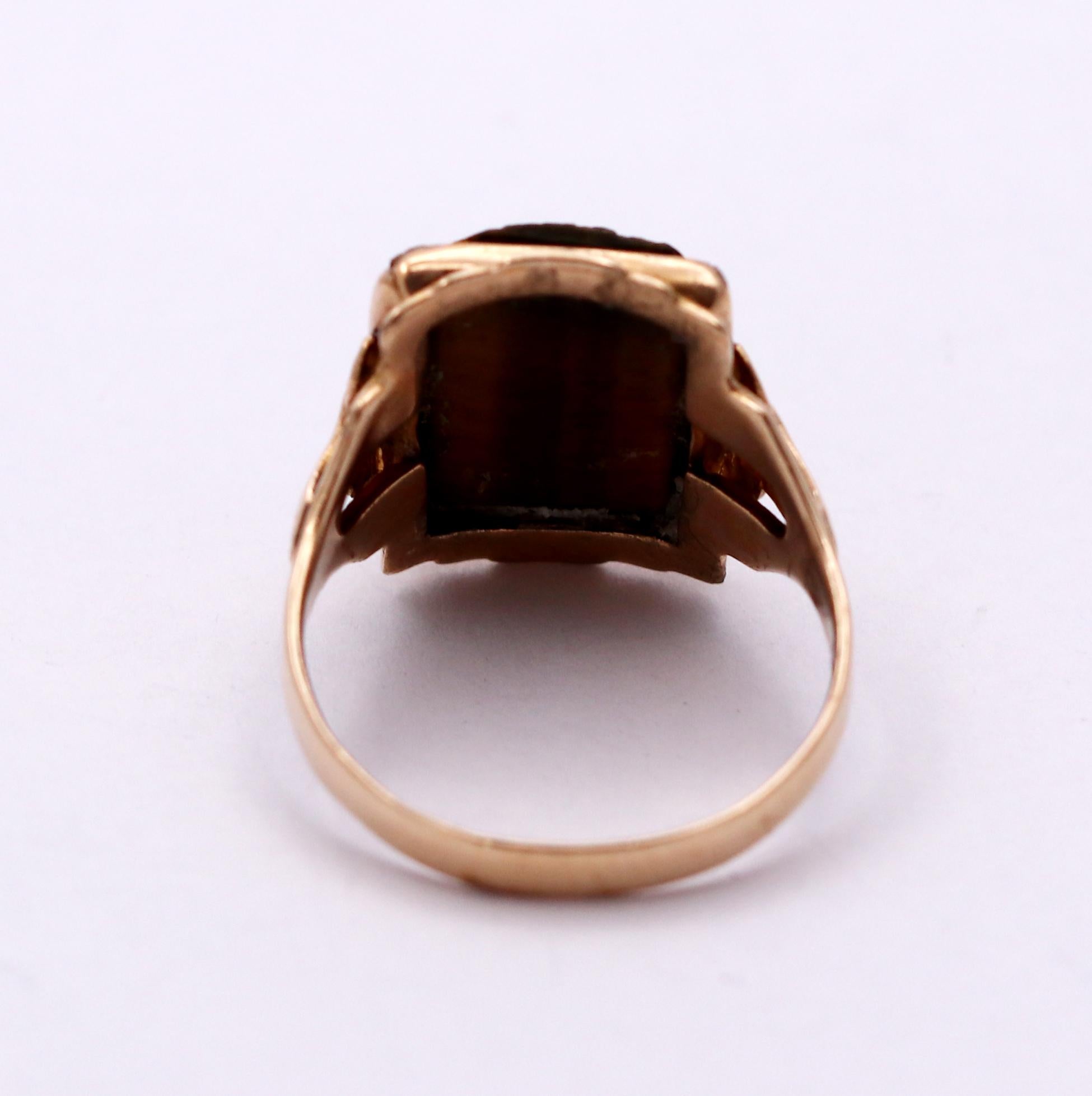 carved eye ring