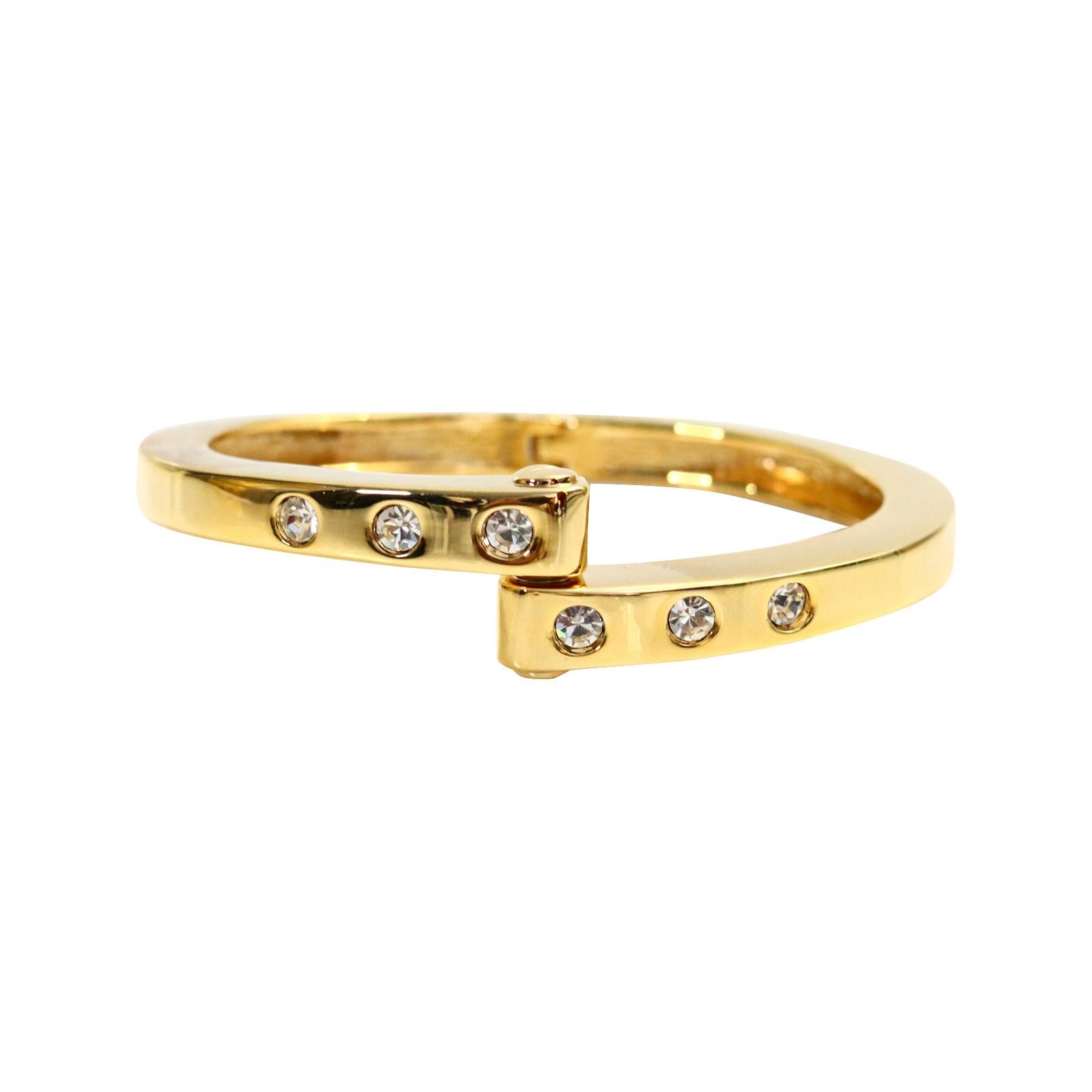 Vintage-Armband aus Gold und Diamanten mit Verschluss, ca. 1990er Jahre (Moderne)